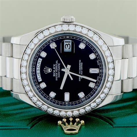 rolex presidential diamond white gold|rolex presidential 41mm white gold.